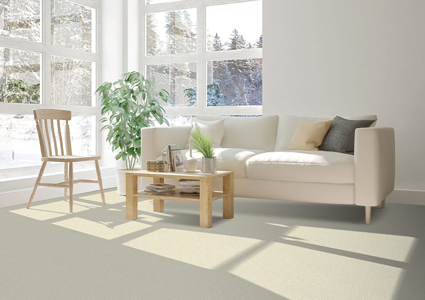 beige carpet in living room